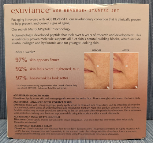 Exuviance Starter Set Age Reverse MicroDiPeptide Visbly Firm & Lift - Imagen 3 de 6