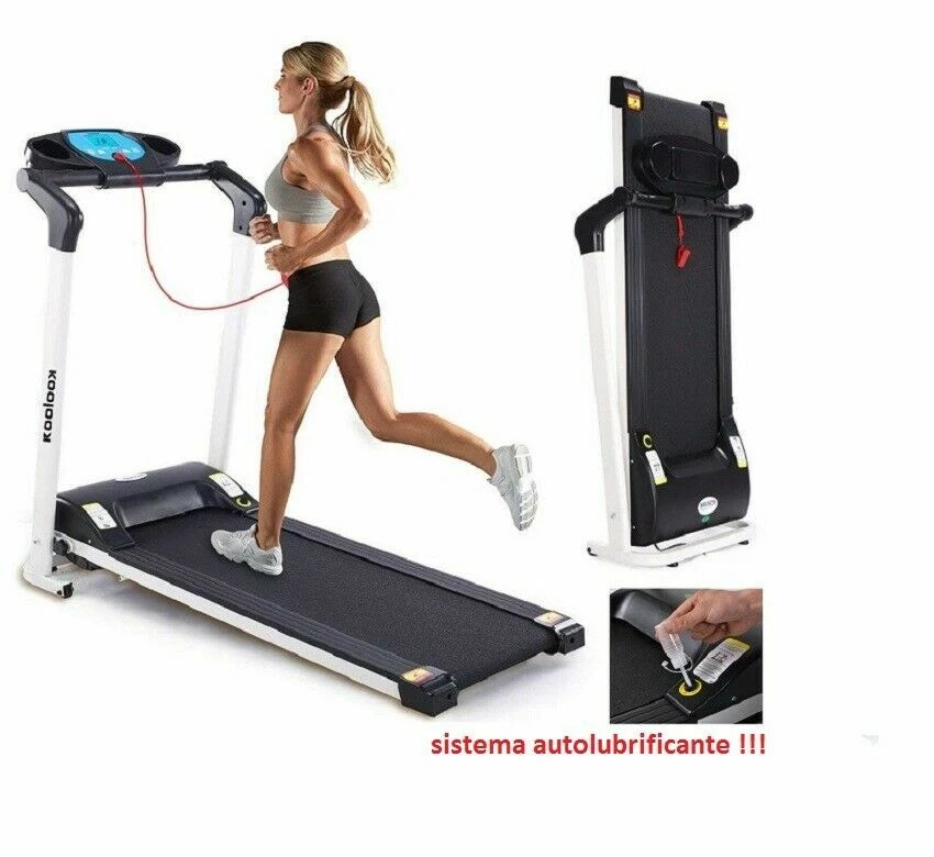 TAPIS ROULANT ELETTRICO 10 KM/H,  AUTOLUBRIFICANTE 10 PROGRAMMI SALVASPAZIO TOP - Immagine 2 di 4