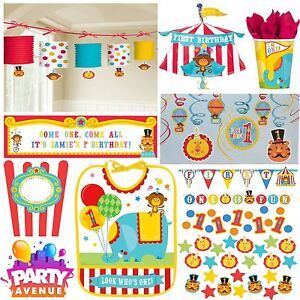 Fisher Price  Circus Decorations  Tableware Balloons 1st 