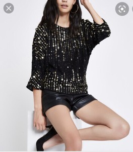 river island sequin blouse