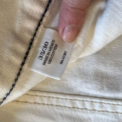 Polo Ralph Lauren Mens Jeans White Classic 867 Straight-Leg 35x30 - Picture 16 of 17