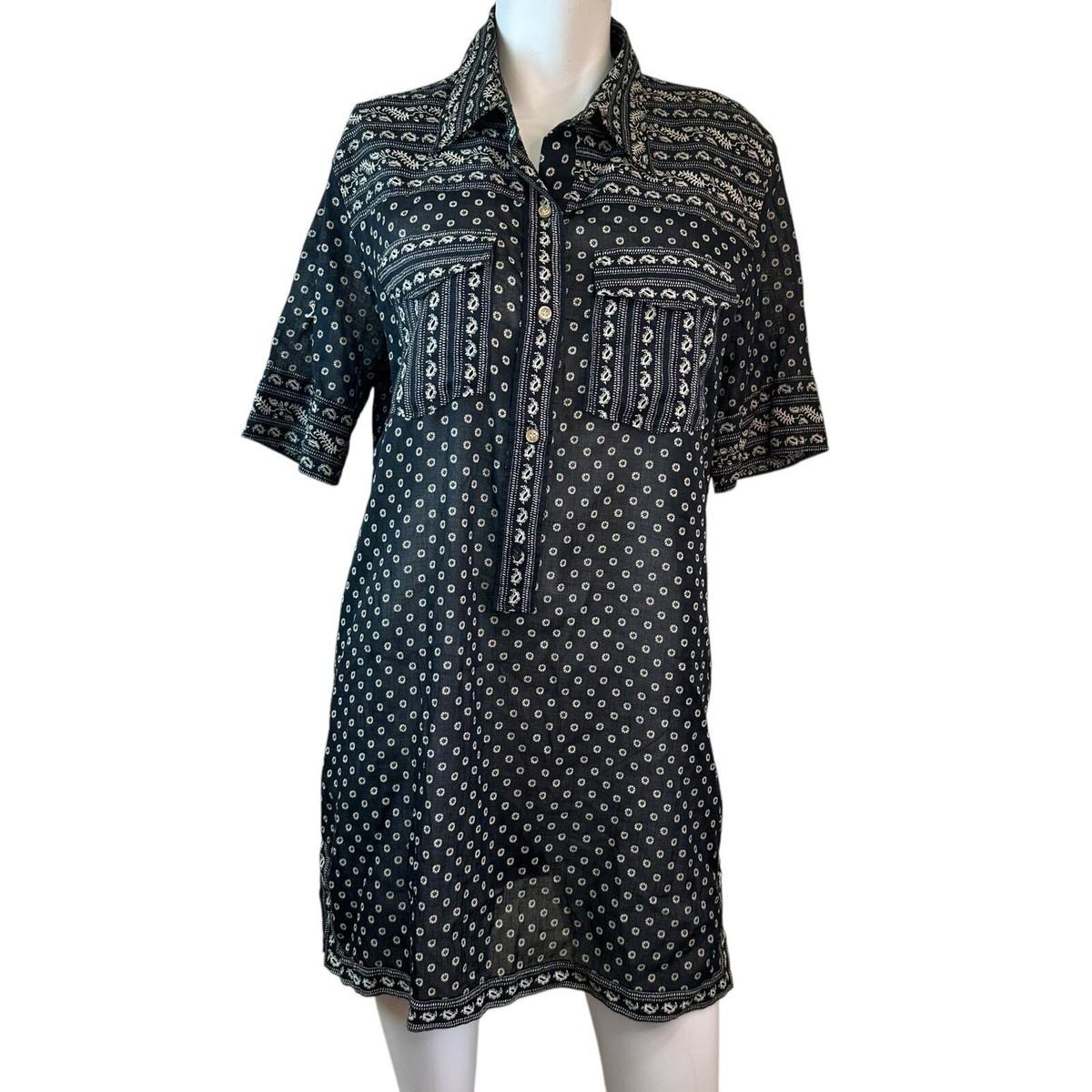 ISABEL ETOILE MARANT】花柄ロングスリーブチュニック New In