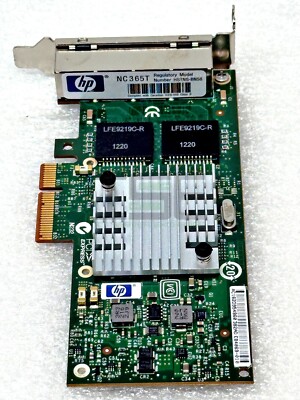 HP NC365T 4-Port Ethernet Server Adapter - Part 593722-B21 / 593743-001
