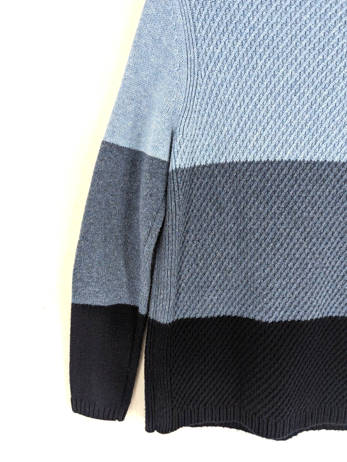 Talbots medium blue gradient button shoulder long… - image 14