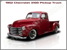 1952 Chevrolet 3100 Pickup Truck New Metal Sign: Pristine Restoration!