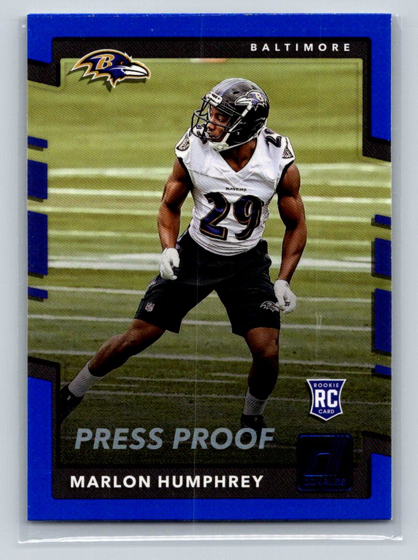 2017 Donruss #378 Marlon Humphrey Press Proof Blue