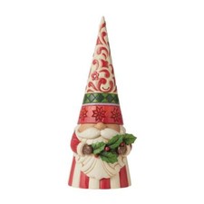 Jim Shore Tall Gnome with Holly 6011155 NEW for 2022 Christmas Decoration Gnome
