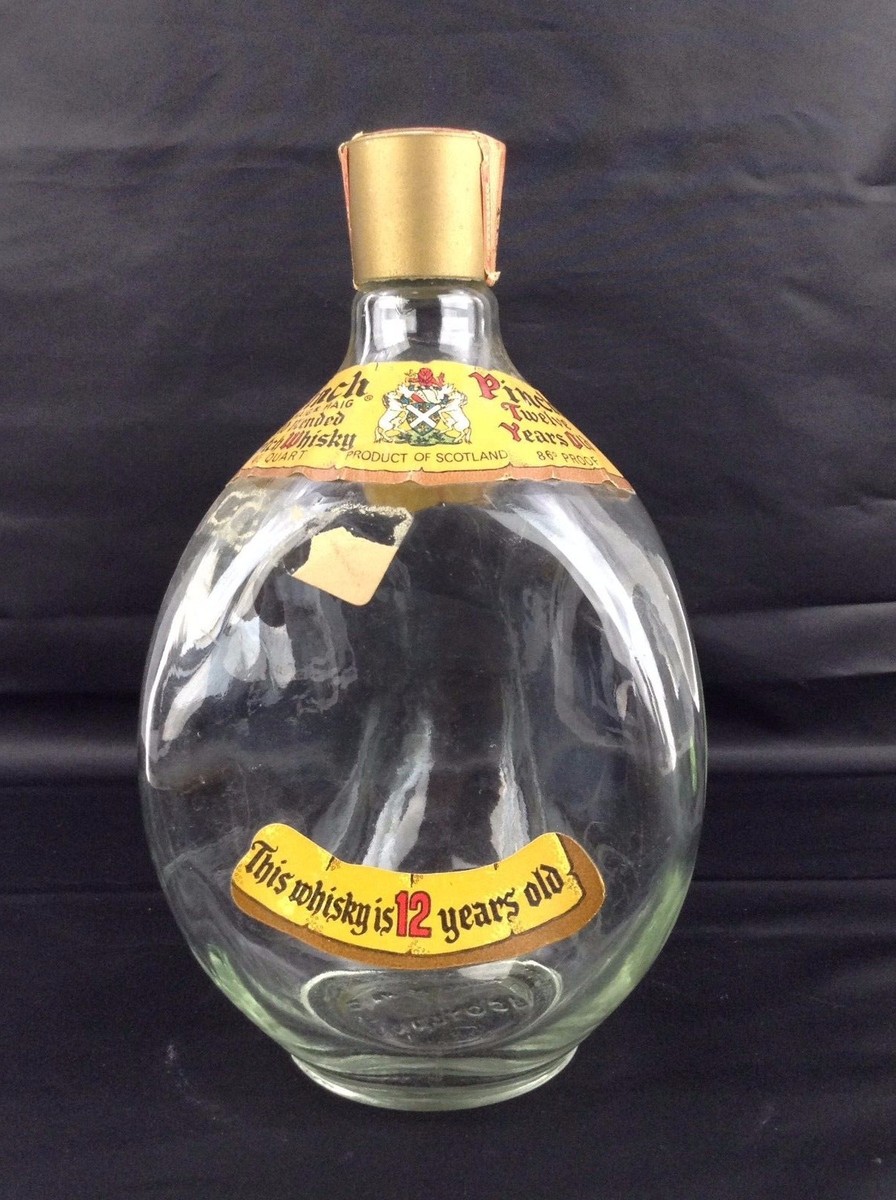 Vintage Bottle Scotch Whisky Haig & Haig Pinch 12 Year Old - Empty