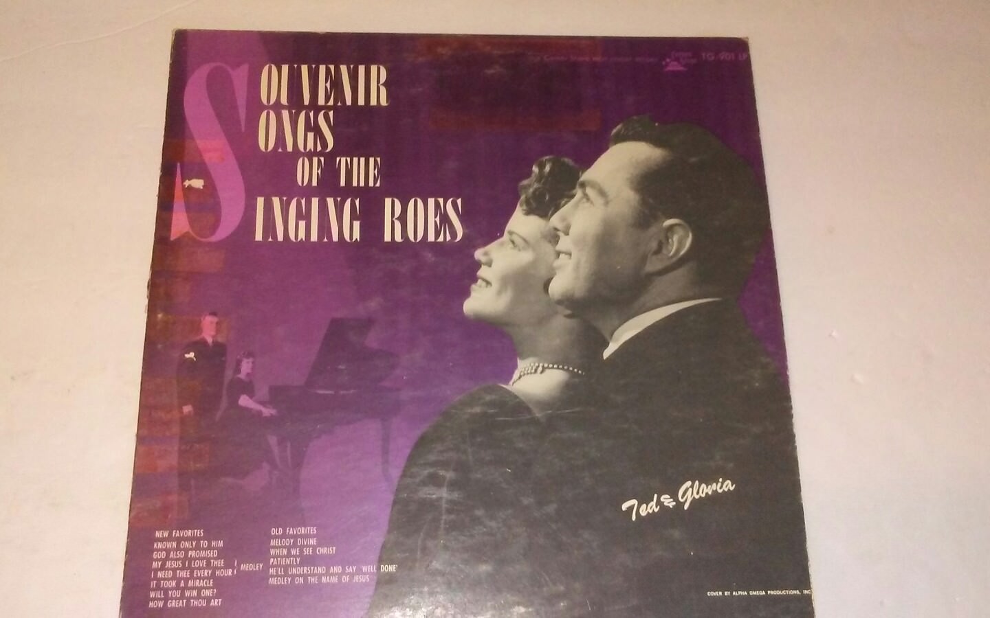 Souvenir Songs by Ted Gloria Roe Corner Stone LP Rare Collectible Vinyl