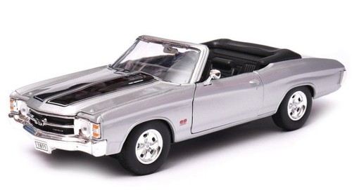 Chevrolet Chevelle SS 454 - 1971 - plata / negro - WELLY 1:24 - Imagen 6 de 6