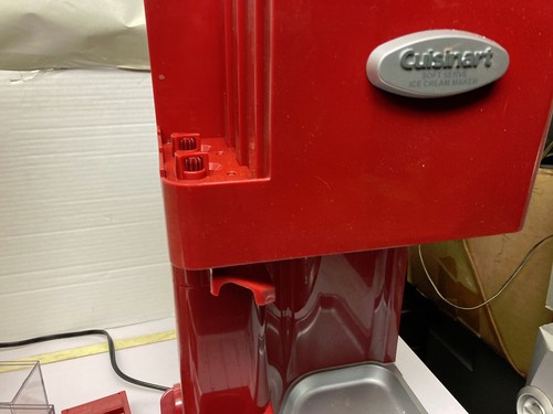 Cuisinart Soft Serve Ice Cream Maker Mix It In Model ICE-45 red - Picture 3 of 12