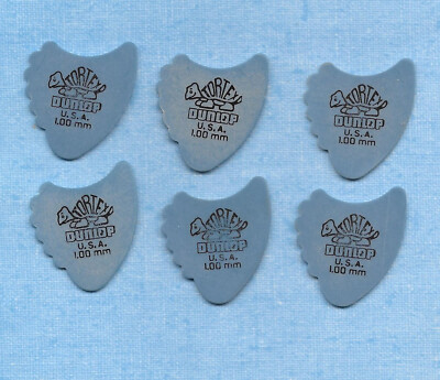 6 Dunlop Tortex Fins guitar picks all 1.00mm | eBay