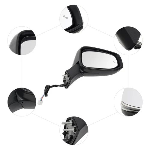Right Mirror Passenger Side View Mirror Heated View Mirror For 2019-2024 Toyota
