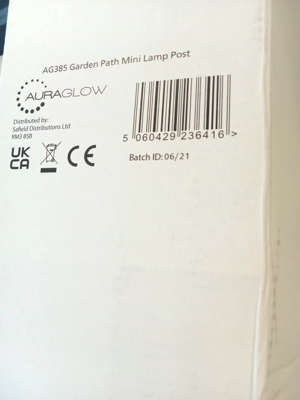 Auraglow IP44 Stainless Steel Outdoor Garden Path Post Light - 5w Warm White LED