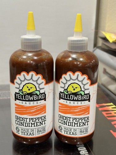 Ghost Pepper Hot Sauce Condiment by Yellowbird - 19.6 OZ Container (Pack of 2) - Picture 1 of 9