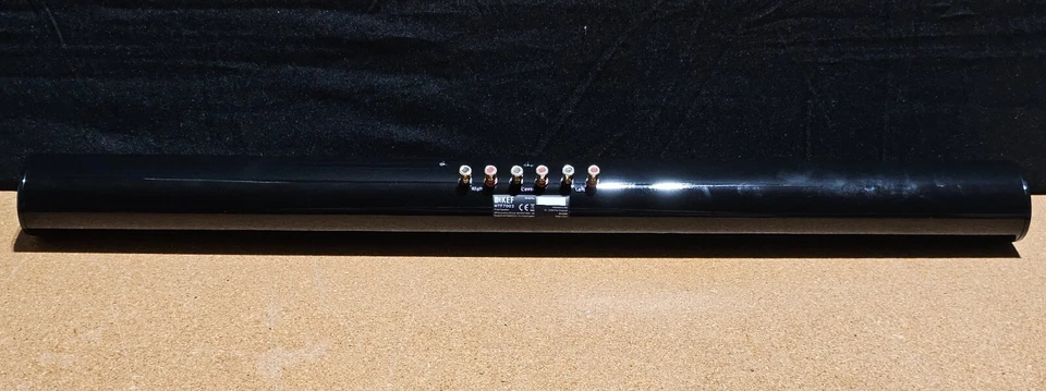KEF HTF7003 3 CHANNEL PASSIVE SOUNDBAR SPEAKER - BLACK - Image 3 of 4