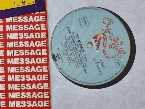 Grand Master Flash & The Furious Five - The Message 12'' Vinyl Maxi Germany - Bild 3 von 5