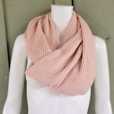 NWT RACHEL by Rachel Roy Dusky Rose Long Knit Infinity Scarf