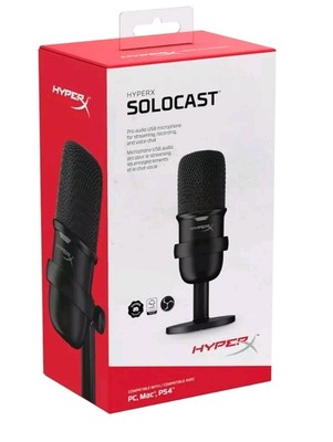HyperX Solocast USB Condenser Microphone  PC/PS4&5/Mac Gaming, Podcasts, Stream