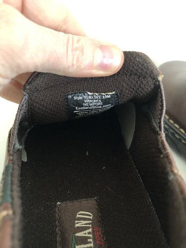 Zapatillas sin cordones Eastland Newport para mujer - marrón - 10 puntera redonda nuevas sin caja - Imagen 10 de 10