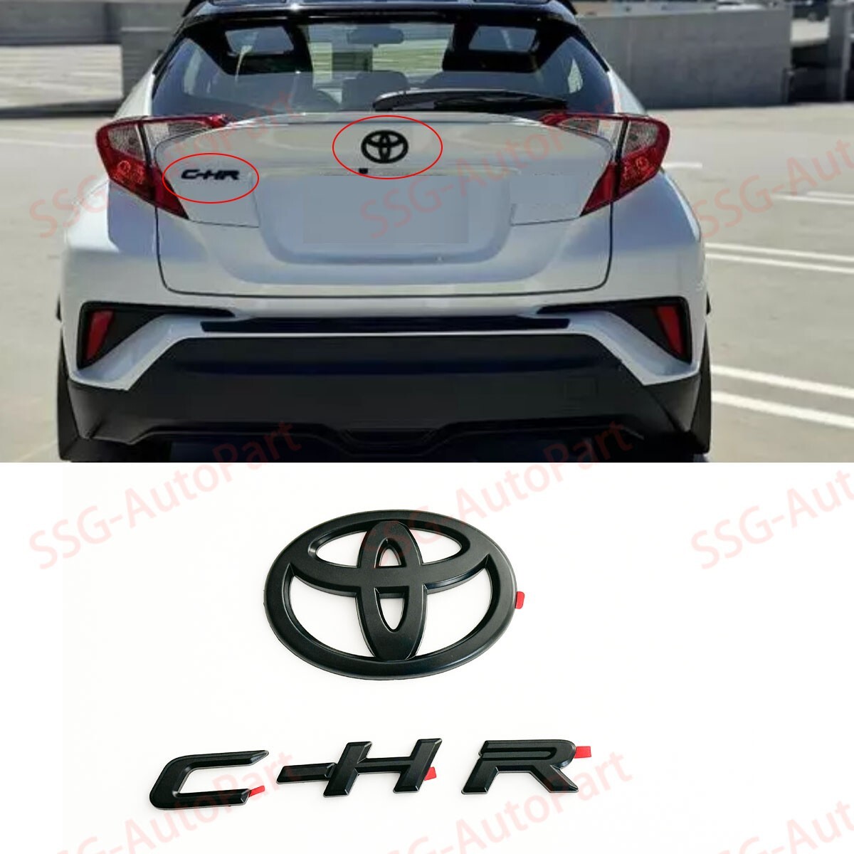 C-HR ピンバッジ Amazon.com: Genuine Toyota C-HR Black/Blackout Emblem/Badge