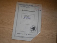 Südwerke Kipper SWK 60 LKW 1953, originaler KFZ Brief Kraftfahrzeugbrief title