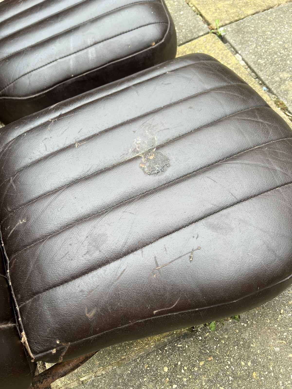 Classic Vintage car leather seats | eBay