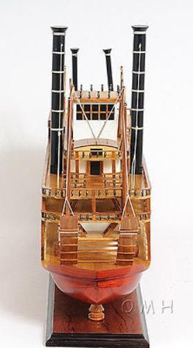 HANDMADE KING MISSISIPIi WOODEN MODEL BOAT 30 INCHES. - Picture 6 of 12