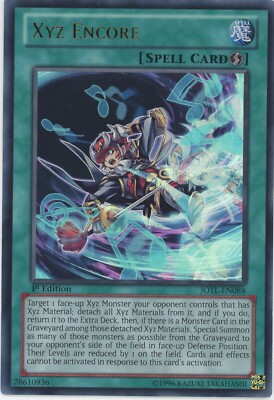 Yugioh XYZ Encore JOTL-EN088 Ultra seltene 1. Auflage LP