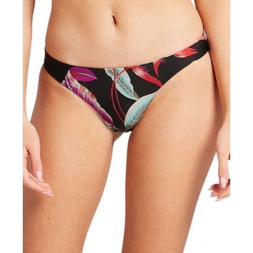 Volcom Bikini Bottoms Womens Size M Eco True Floral Print Swimsuit Full Coverage - Picture 2 of 7