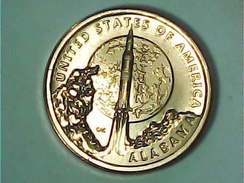 2024 P D American Innovation ALABAMA PD 2coins SATURN V ROCKET ⭐On Hand⭐ - Picture 3 of 9