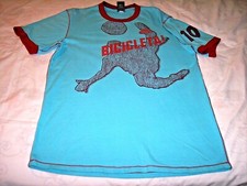 Bicicletta! Pelé #10 Bicicletta Calcio Calcio Blu Ringer Shirt Adulto Grande Nike