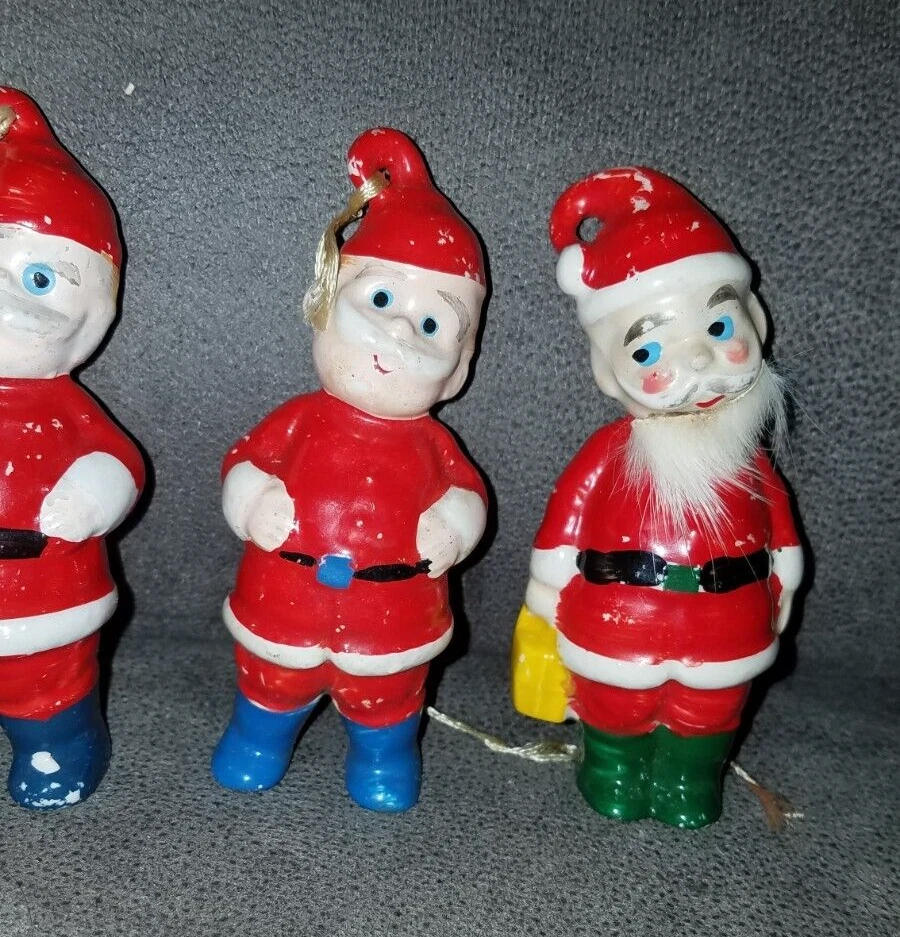Vintage Set of 5 Christmas Santas - Image 4 of 4