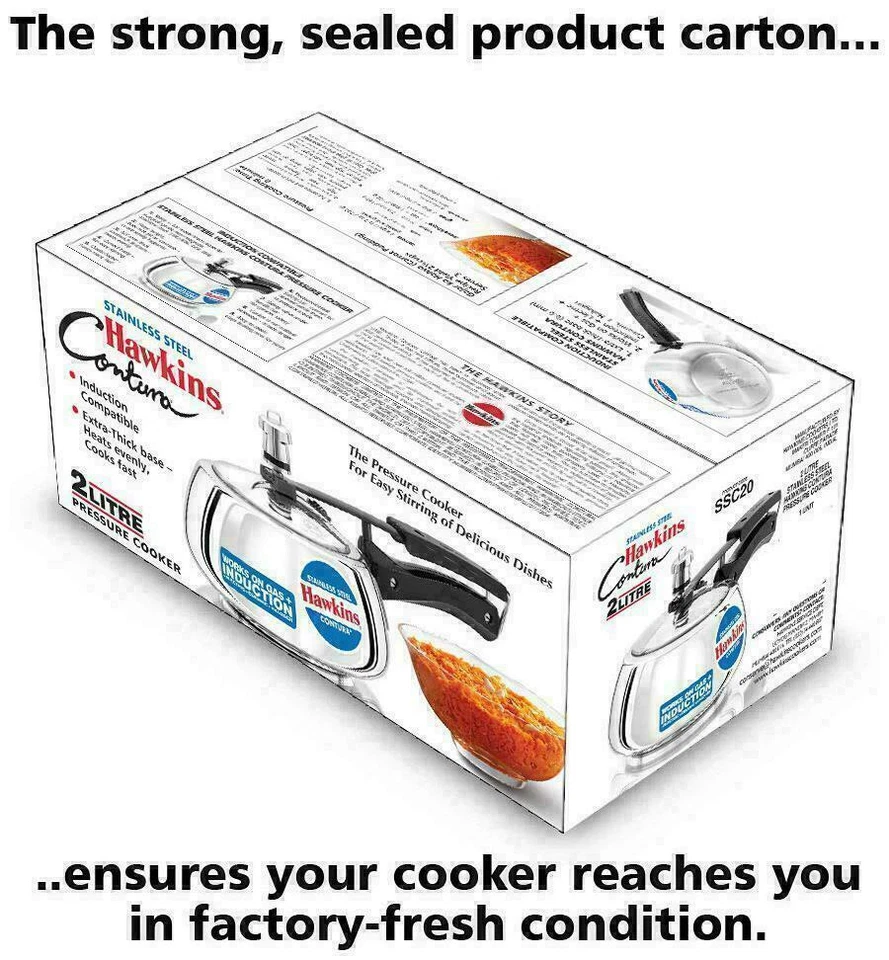 Hawkins Contura Stainless Steel 2 L Induction Bottom Inner Lid-set-eJr - image 2 of 4