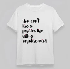 Women's All-Season Classic T-Shirt Positive Mindset Quote Handwritten Tee