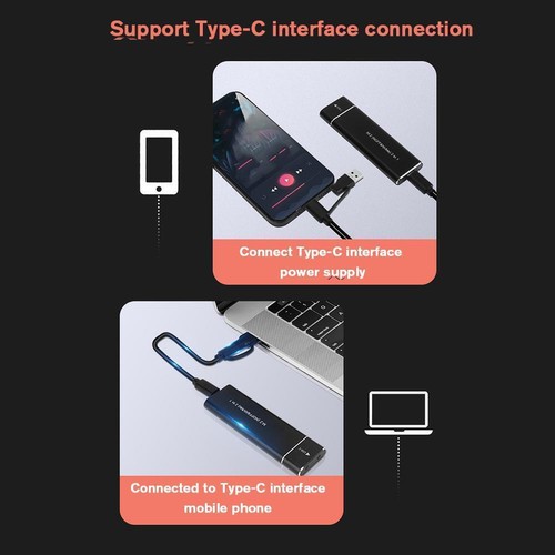 M.2 NVMe SATA USB C 3.2 Adapter Externes SSD-Gehäuse für M M+B / Case Key A99C - Afbeelding 8 van 19