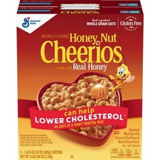 Honey Nut Cheerios Gluten Free Cereal 27.5 oz, 2 Pack  FREE SHIPPING 