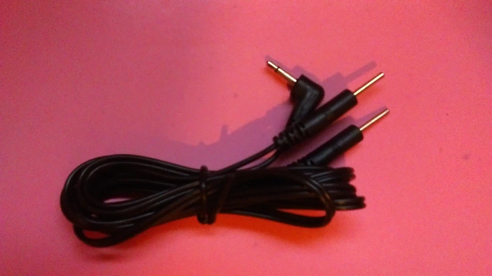 ELECTROSEX TENS 2 PIN 2.5MM MALE JACK PLUG LEAD WIRE FOR ATTACHING 1-2 ITEMS,UK