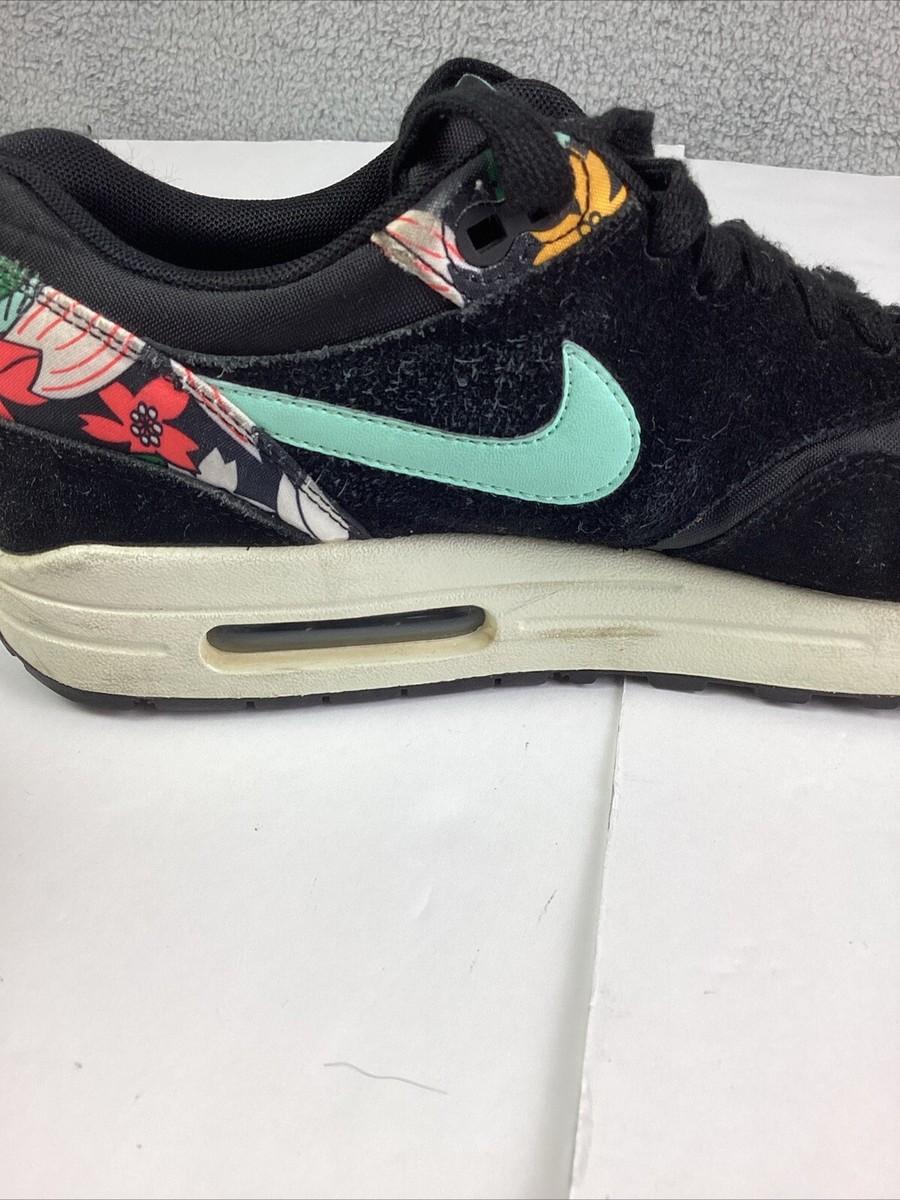 Nike Air Max 1 Aloha Size 10.5 Women's Black Floral RARE