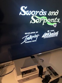 NES Swords Serpents Game Nintendo Entertainment  System Cartridge Tested PAL