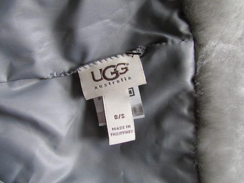 UGG Hat Bucket Ambria Quilted Shearling Cobblestone Grey Water Resistant New - Picture 9 of 9