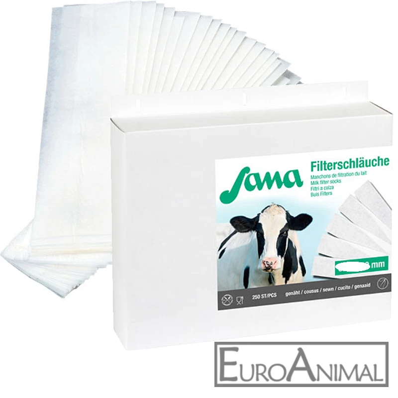 200/250x SANA Milchfilterschlauch genäht Milchfilter-Schläuche f. Absauganlagen