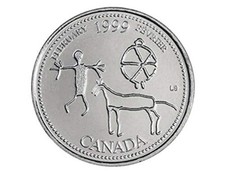 Canada 1999 February 25 Cents - Millennium Series Quarter - Mint++ from Roll!