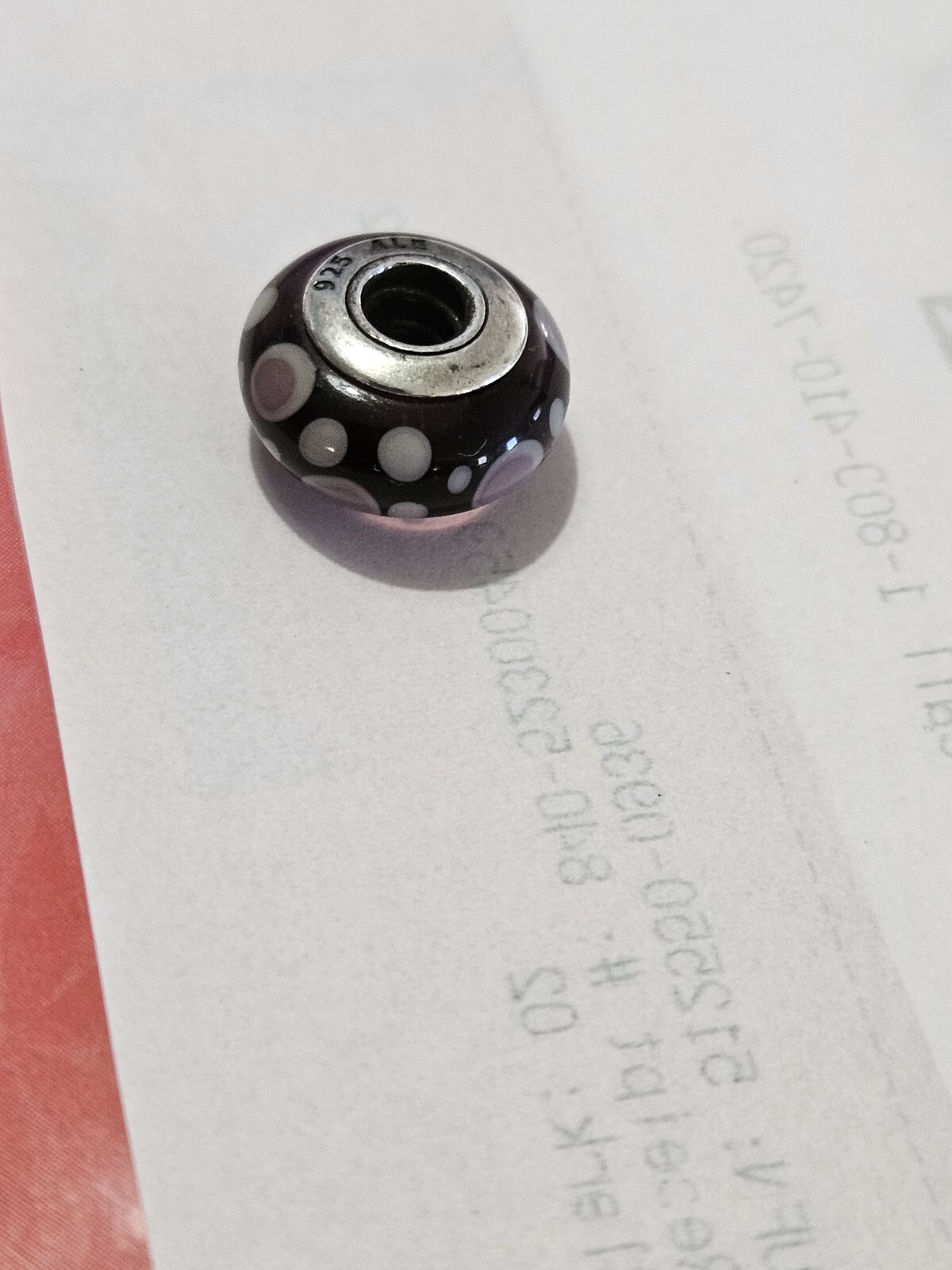 Pandora Rose Glass Murano Charm Bead with Elegant Design and Premium Quality