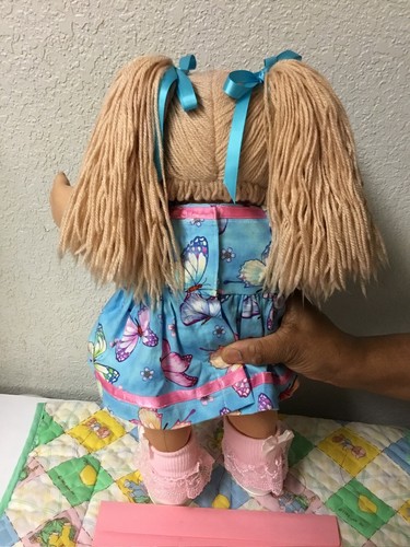 JESMAR Vintage Cabbage Patch Kid Champagne Hair Green Eyes HM#2 1985 - Picture 4 of 9