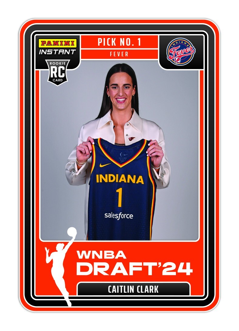 23/24 Panini Instant WNBA DRAFT NIGHT 1 CAITLIN CLARK INDIANA FEVER in