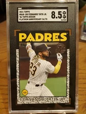 /70 FERNANDO TATIS 2021 Topps 35th 86B100 PLATINUM ANNIVERSARY SGC 8.5 Pop:1, 0↑