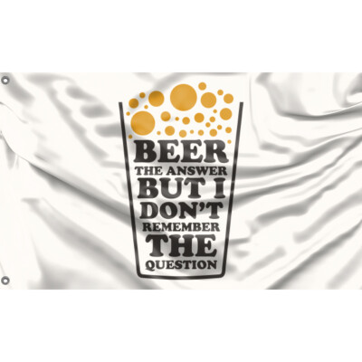 Beer The Answer Flagge/Fahne Unikales Design 90x150cm