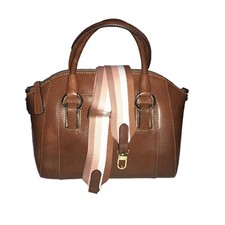 Vera Pelle Brown Color Satchel Bag