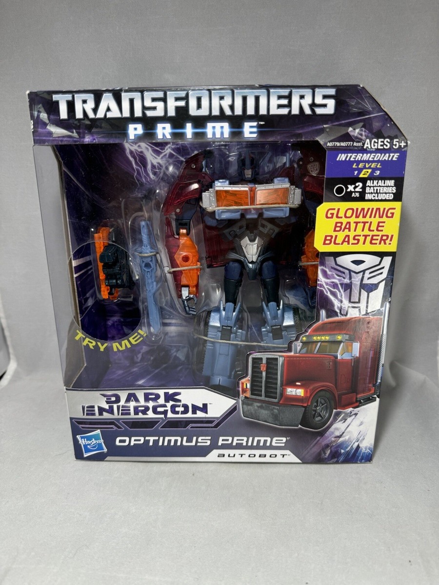 Transformers Prime Robots In Disguise 001 Optimus Prime (Glowing Battle Blaster) - Voyager Transformers Prime Robots In Disguise 001 Optimus Prime (Glowing Battle Blaster) - Voyager